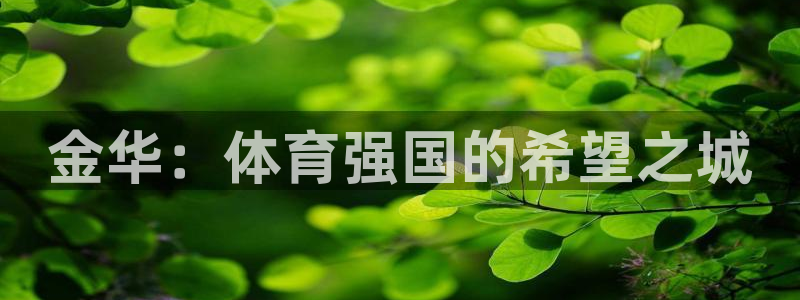 一竞技官方正版app集团E.ON：金华：体育强国的希