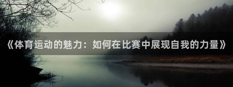 一竞技官方正版app开户：《体育运动的魅力：如何在比