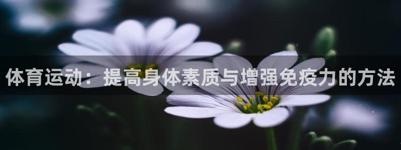 一竞技官网下载软件：体育运动：提高身体素质与增强免疫