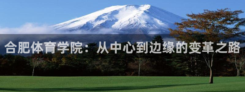 一竞技官网下载平台：合肥体育学院：从中心到边缘的变革