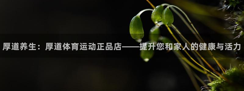 一竞技平台登录入口：厚道养生：厚道体